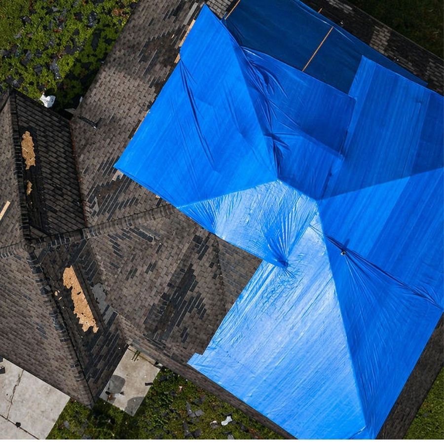 red rover roofing emergency roof tarping 