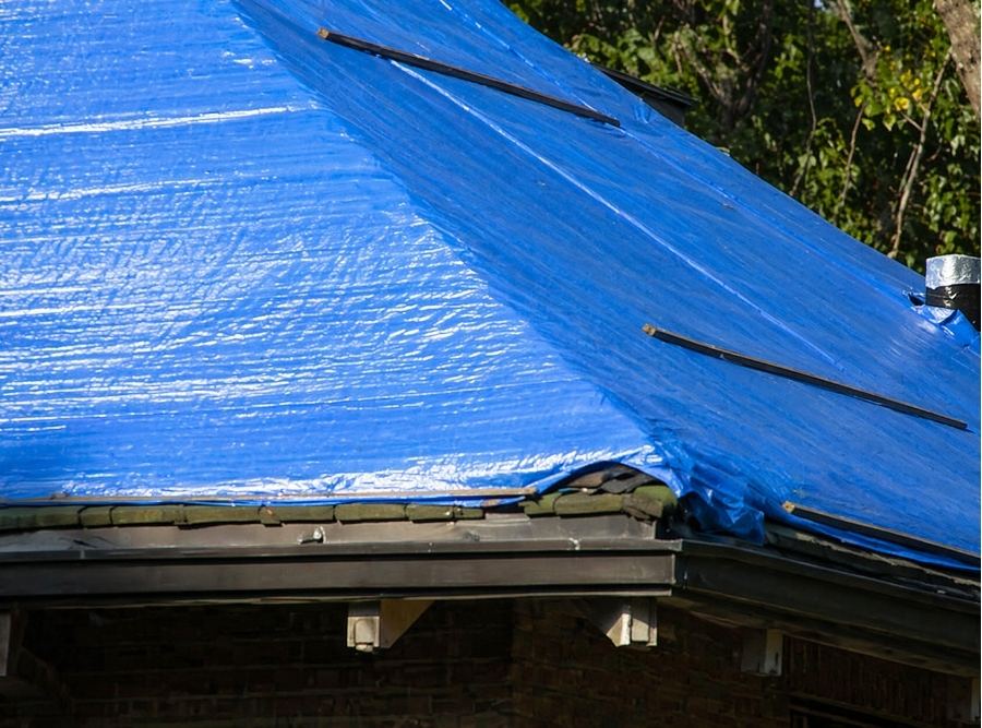 red rover roofing emergency roof tarping 