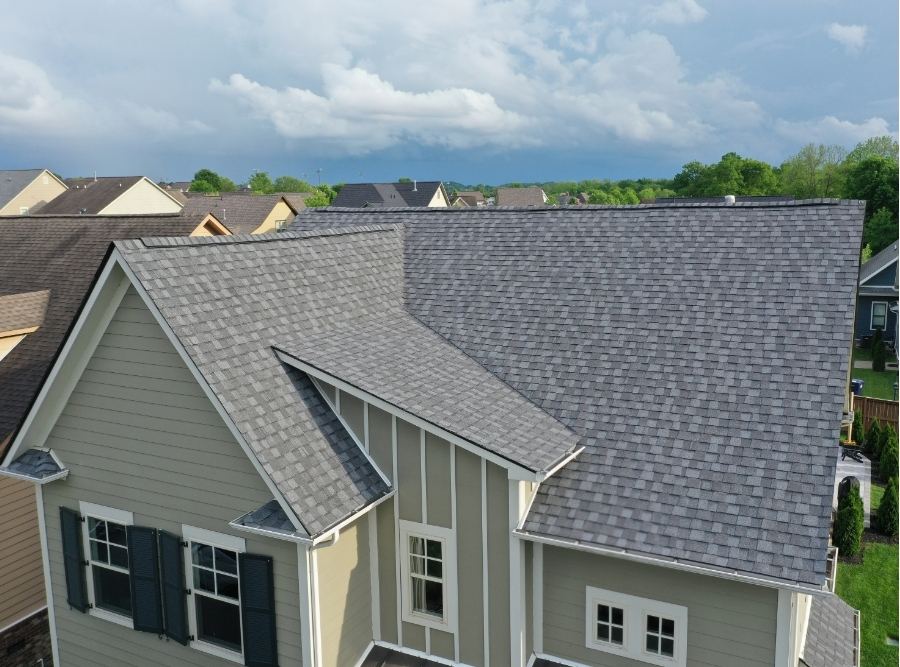 beautiful homeowner's roof after roofing maintenance
